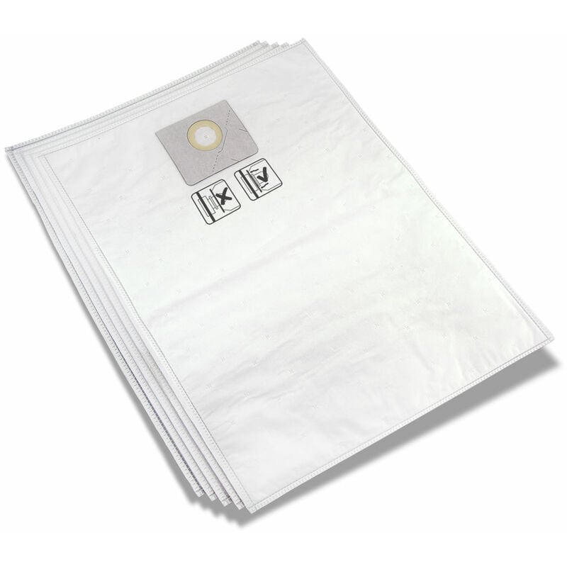 foto del prodotto kit sacchetti filtro in tessuto non tessuto 50 l 5 pz per menzer aspiratore di sicurezza vcl vcm 550 pro wood 