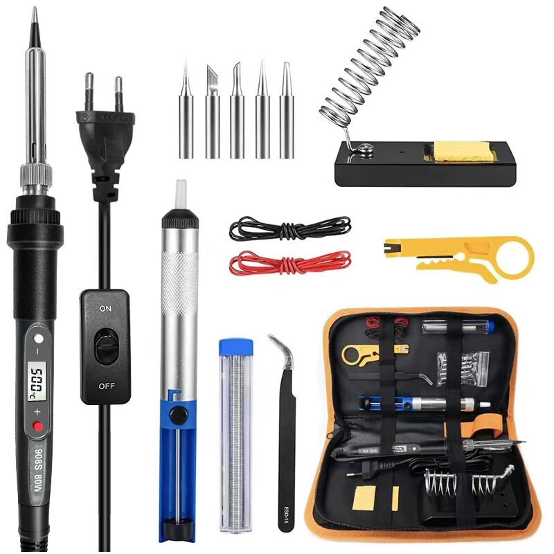 foto del prodotto kit saldatore 80w temperatura regolabile 180 520 c elettronica di precisione con interruttore