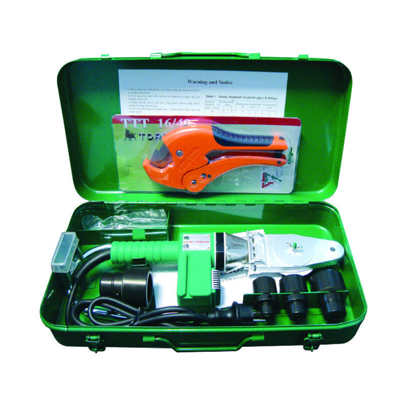 foto del prodotto kit saldatura polifusore completo in valigetta polifusore 600w