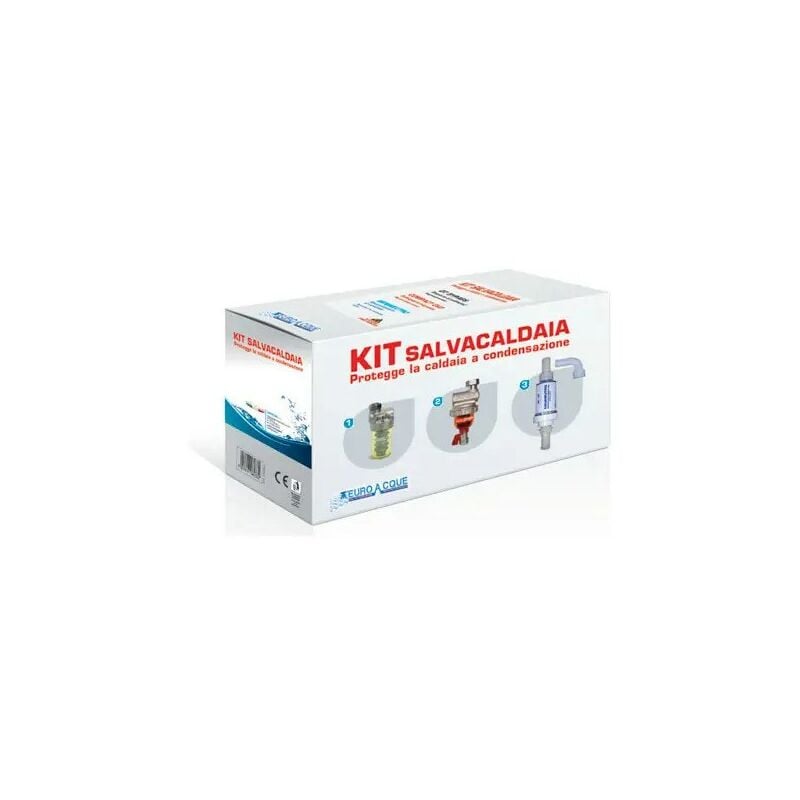 foto del prodotto kit salvacaldaia 1 defangatore filtro magnetico dosatore polifosfati neutralizzatore condensa - euroacque