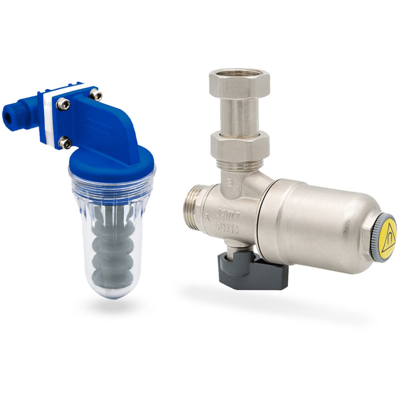 foto del prodotto kit salvacaldaia icma composto da dosatore di polifosfati e filtro defangatore