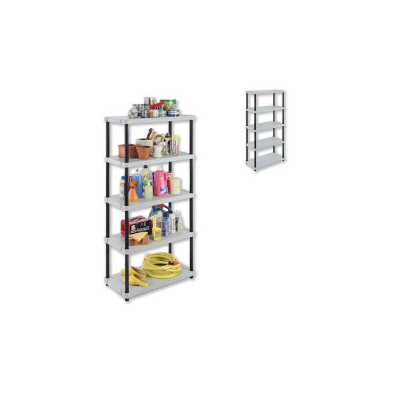 foto del prodotto kit scaffale 5 posti 80x40x173,4 h cm terry