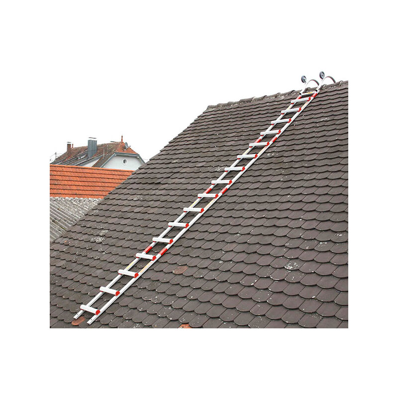 foto del prodotto kit scala da tetto alluminio 1,12m 1x1,12m con gancio him4538 280 112