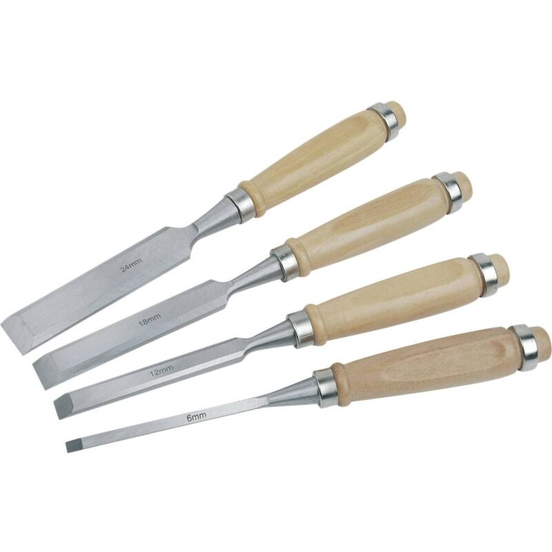 foto del prodotto kit scalpelli legno 4pz. 609 6 12 18 24 mm