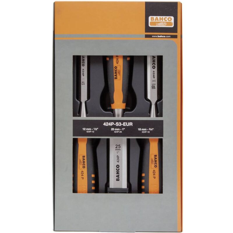 foto del prodotto kit scalpello per legno, 12 18 25 mm bahco 424p s3 eur