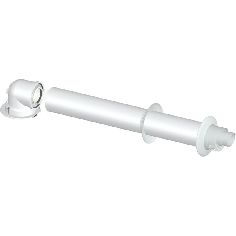 foto del prodotto kit scarico fumi coassiale orizzontale 60 100 mm per caldaie bosch