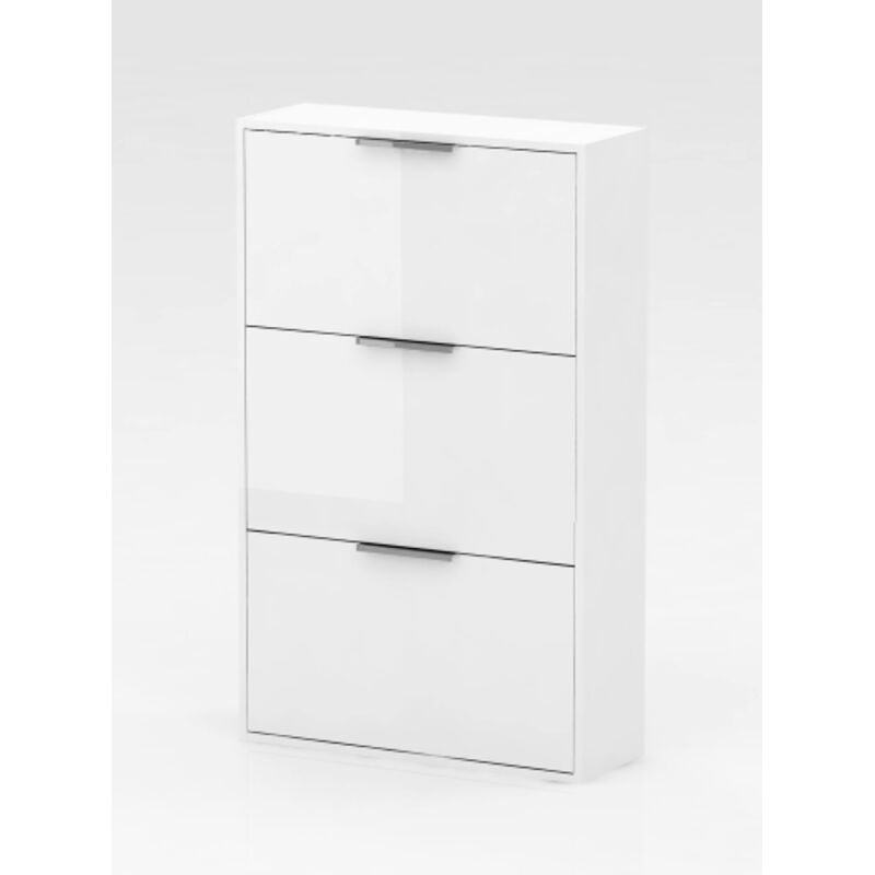 foto del prodotto kit scarpiera 3r. laccato bianco 65x25x100