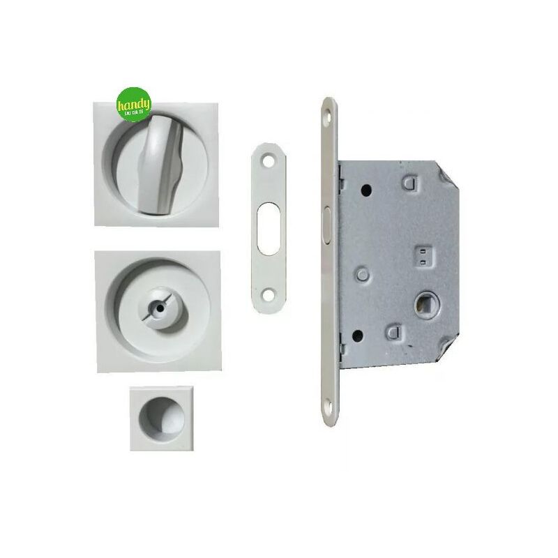 foto del prodotto kit scorrevole frosio bortolo quadro bianco satinato