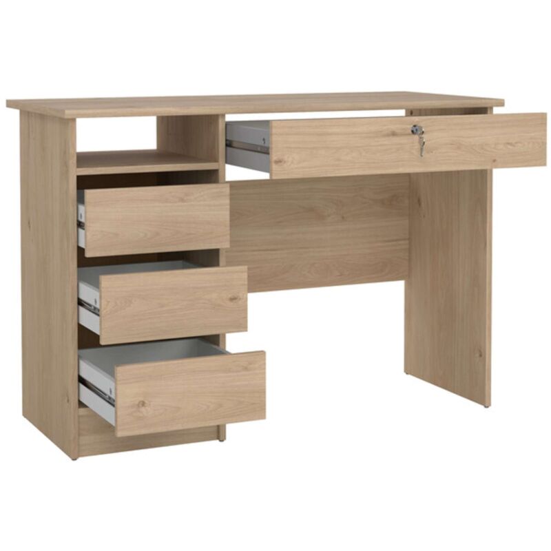 foto del prodotto kit scriviania fuction plus 109x48x75 quercia