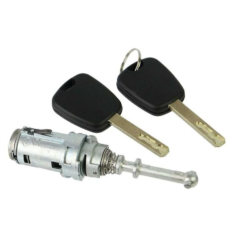 foto del prodotto kit serratura cilindro per porta anteriore sinistra citroen c2 c3 c3 pluriel 2 chiavi dpzo