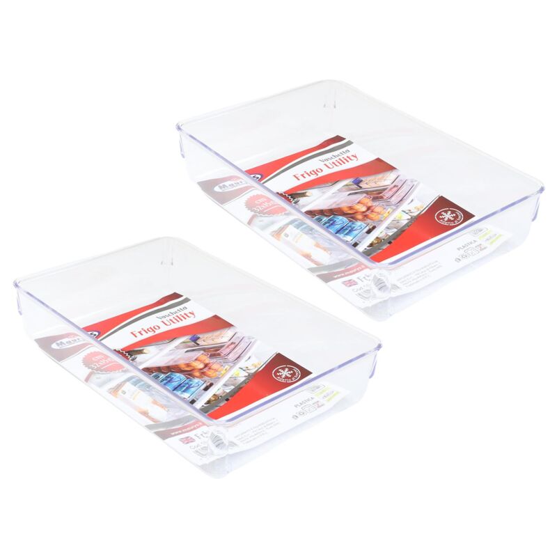 foto del prodotto kit set 2 pz maury s vaschetta contenitore per frigorifero 23 x 15 x h5 cm