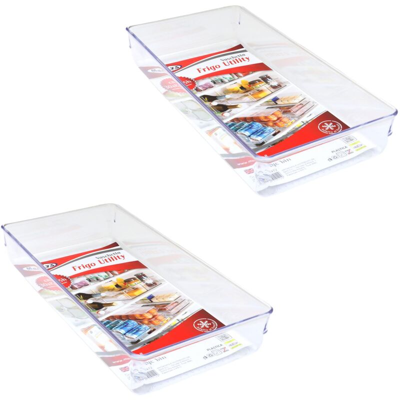 foto del prodotto kit set 2 pz maury s vaschetta contenitore per frigorifero 30 x 15 x h5 cm