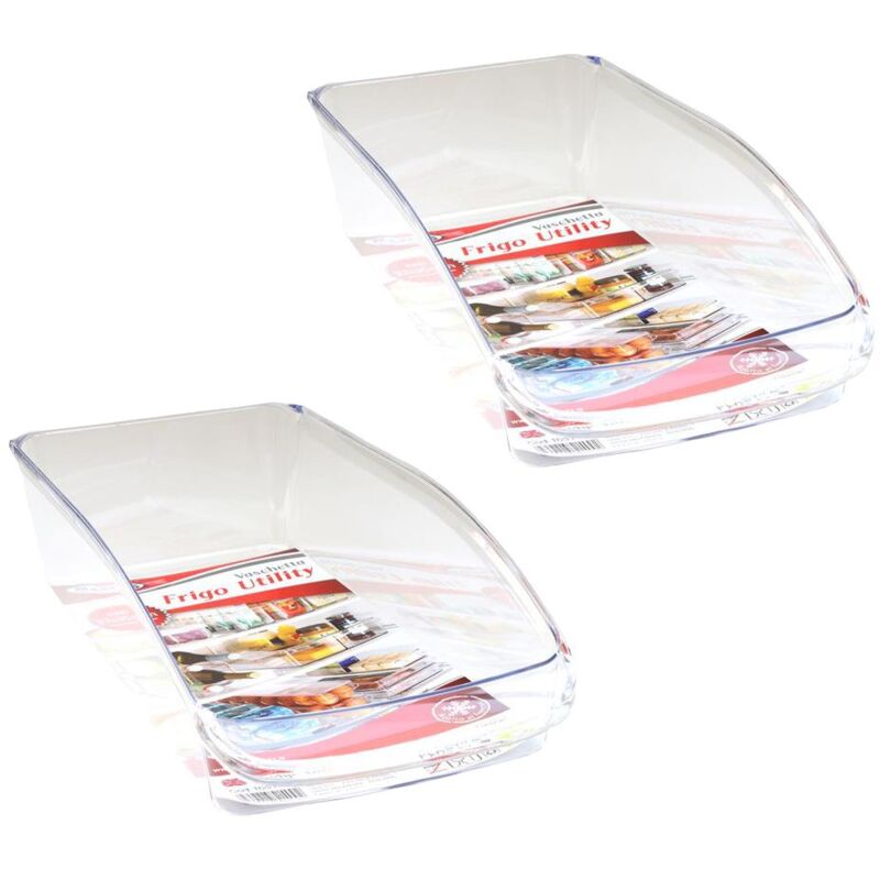 foto del prodotto kit set 2 pz maury s vaschetta contenitore per frigorifero 32 x 15 x h8 cm