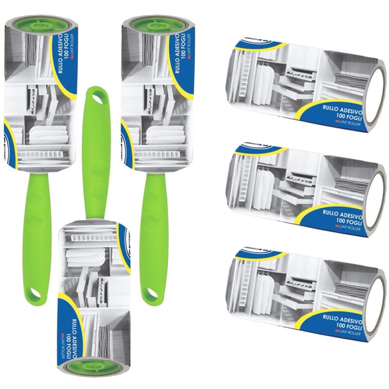 foto del prodotto kit set 3pz maury s roller levapelucchi 100 fogli 2 pz