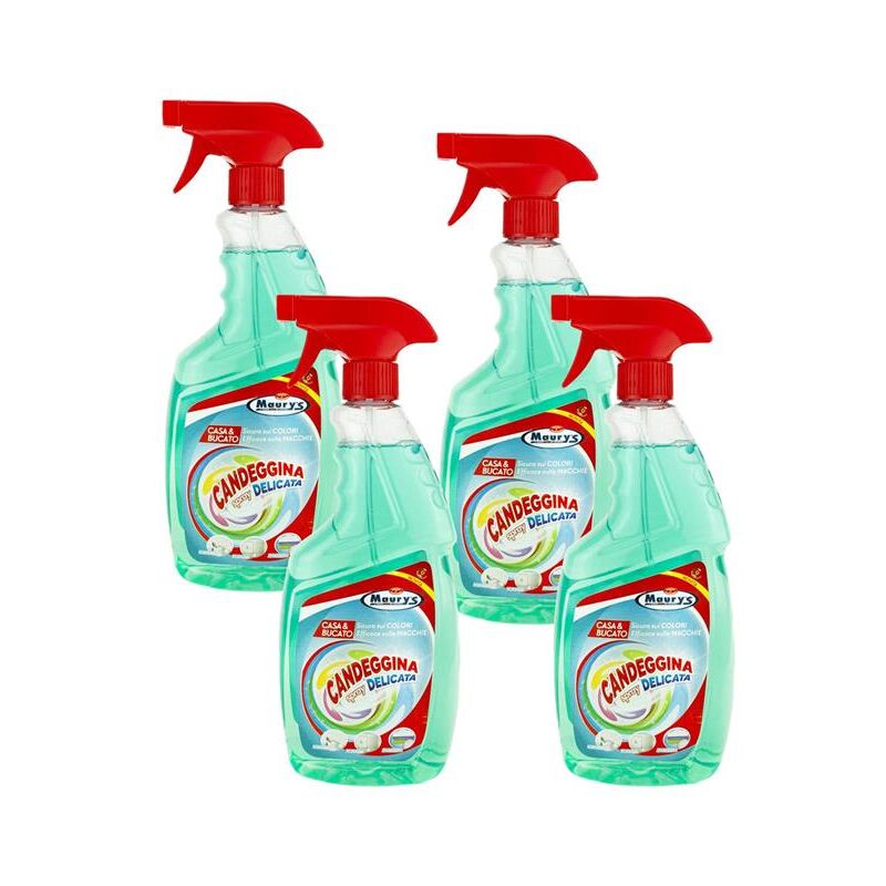 foto del prodotto kit set 4 pz maury s spray 750ml candeggina delicata