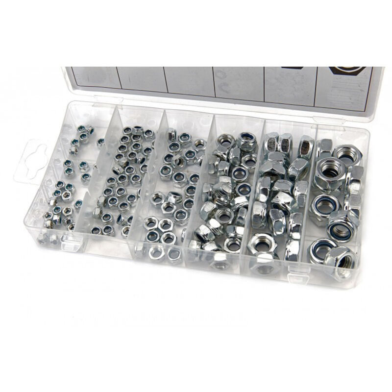 foto del prodotto kit set assortimento dadi autobloccanti dado 146pz m4 5 6 8 10 12 condor