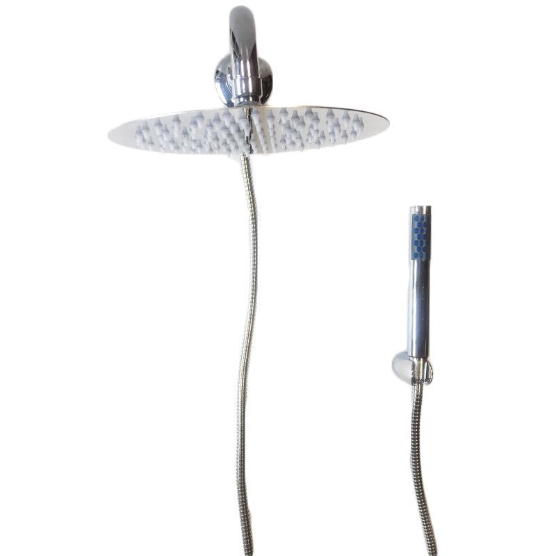 foto del prodotto kit set doccia con deviatore a pressione e braccio cm 35