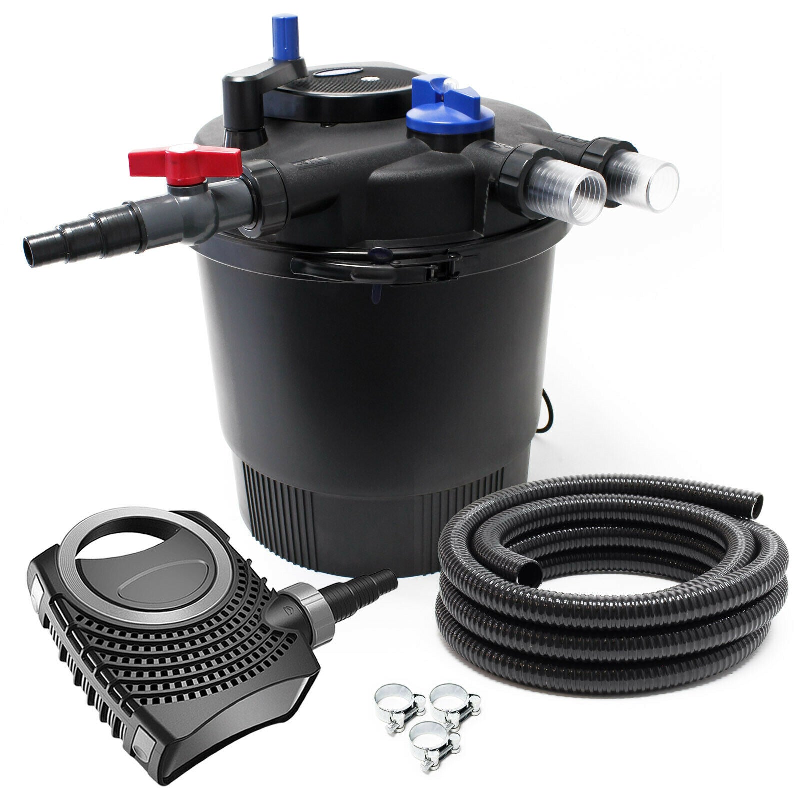 foto del prodotto kit set laghetto 40000 litri pompa uvc 36 watt tubo 10000 l/h kit filtraggio 10 mt 16 0001935