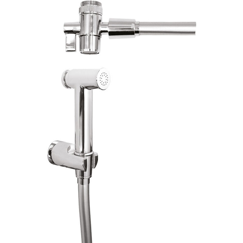 foto del prodotto kit shut-off round fast per rubinetto bidet con flessibile 120cm ferrari welcome 605254