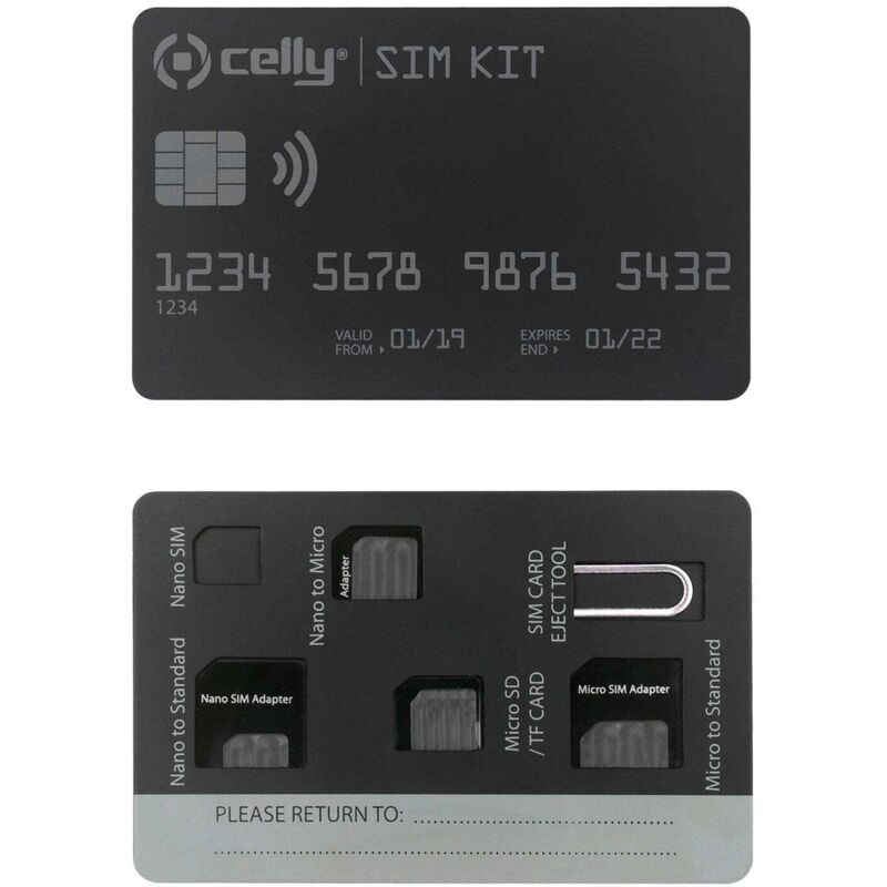 foto del prodotto kit sim adattatori per schede sim confezione da 3 58508157 58508157 58508157 58508157 58508157
