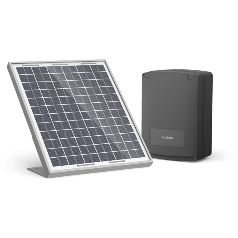 foto del prodotto kit solare universale per motorizzazione cancelli a 12v e 24v avidsen 114375