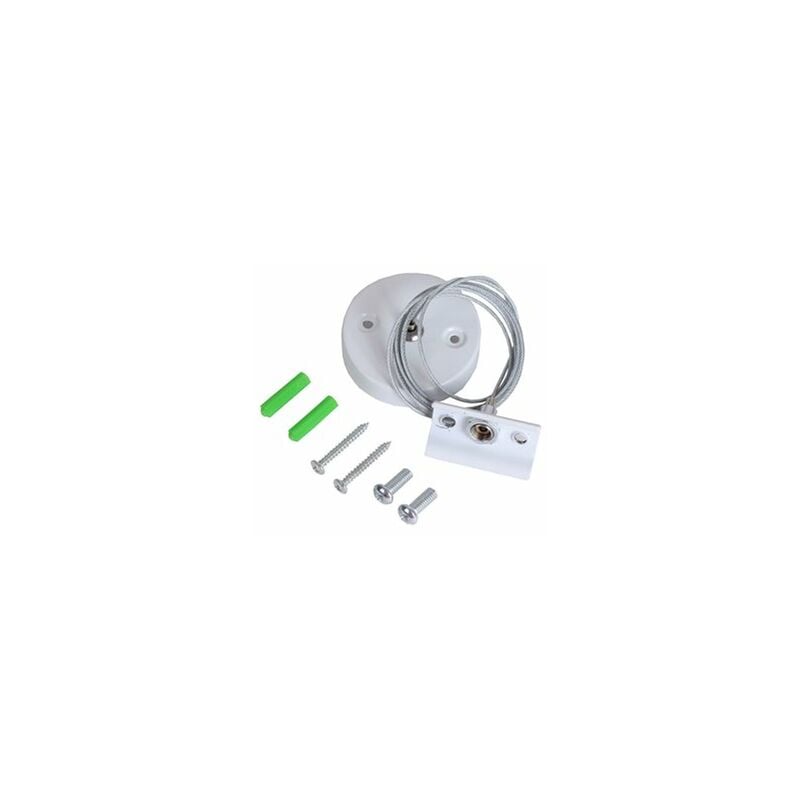 foto del prodotto kit sospensione per binario monofase bianco
