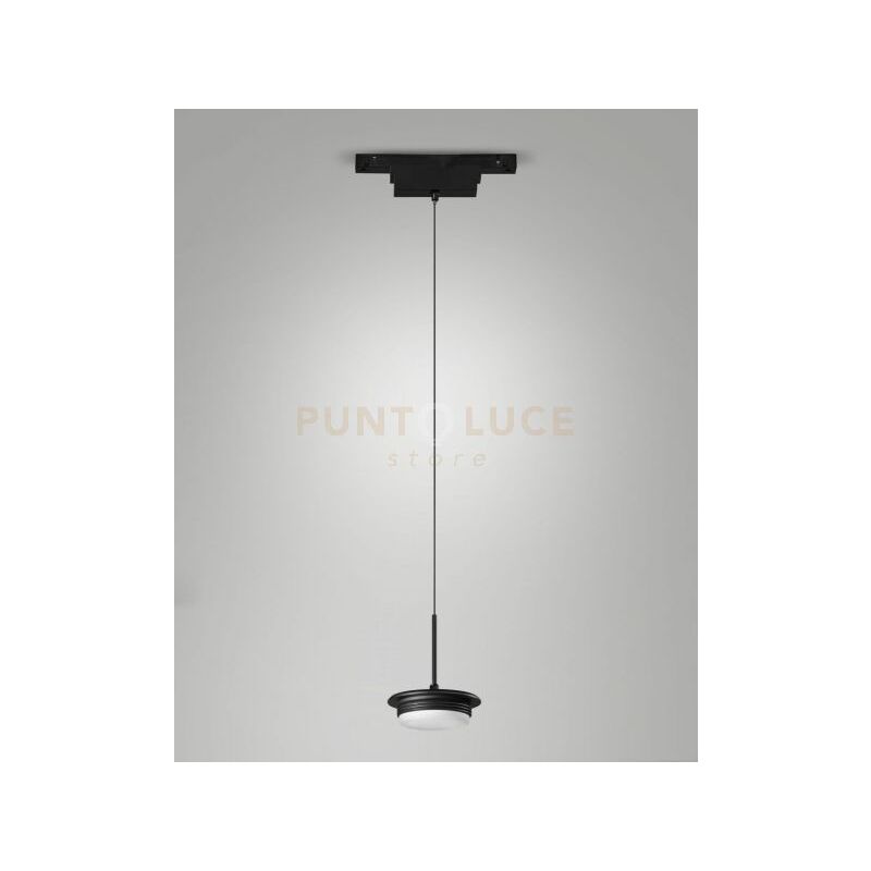 foto del prodotto kit sospensione per sistema binario 48v 14w cct 2700 3000 4000k 1510lm nero dimmerabile dali