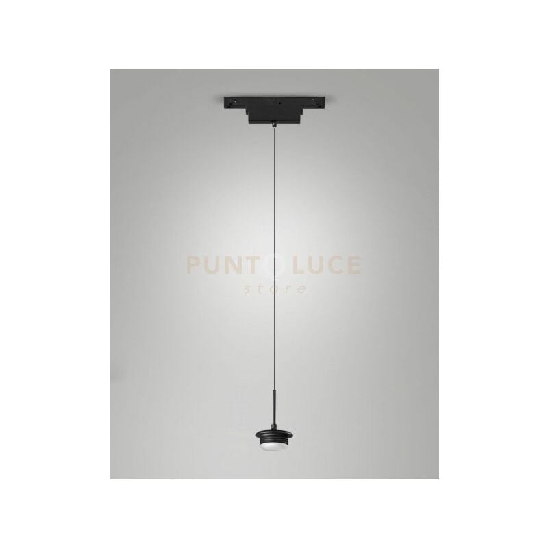foto del prodotto kit sospensione per sistema binario 48v 8w cct 2700 3000 4000k 750lm nero dimmerabile dali