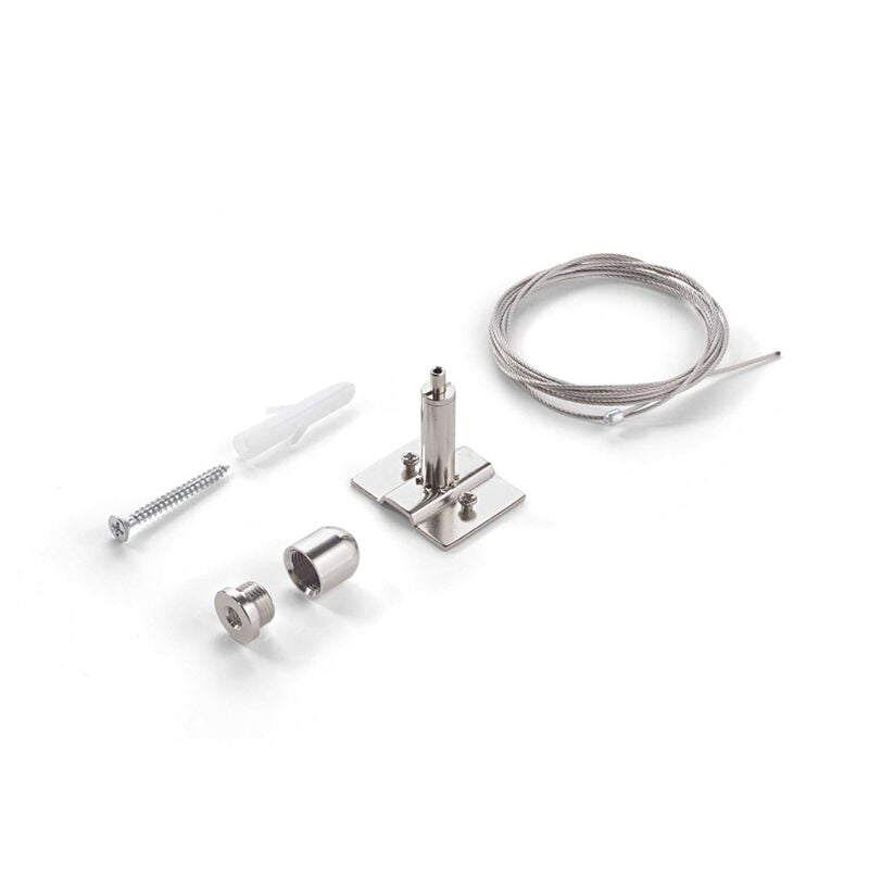 foto del prodotto kit sospensione solo cavo ego alluminio bianco 2m
