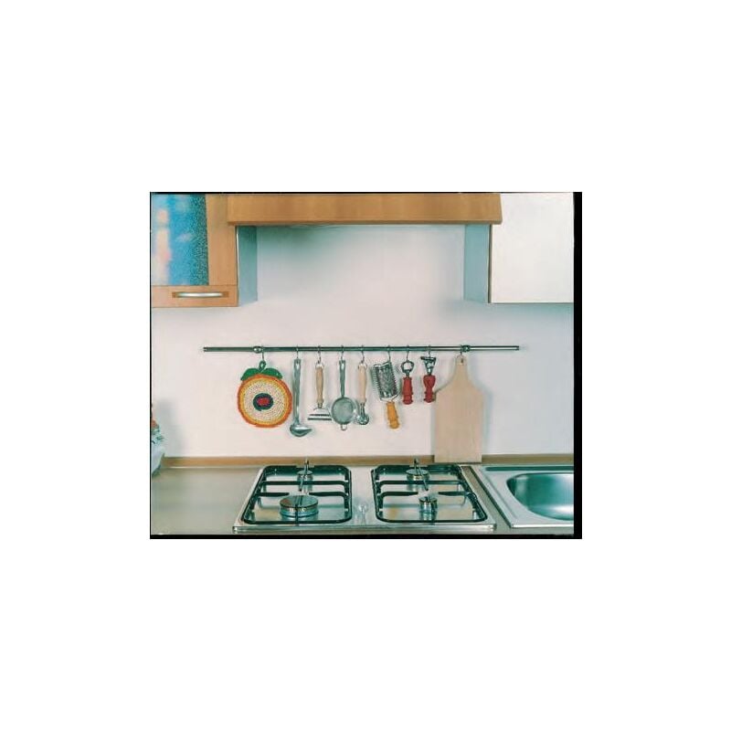 foto del prodotto kit sottopensile c ganci nichelato 90 cm