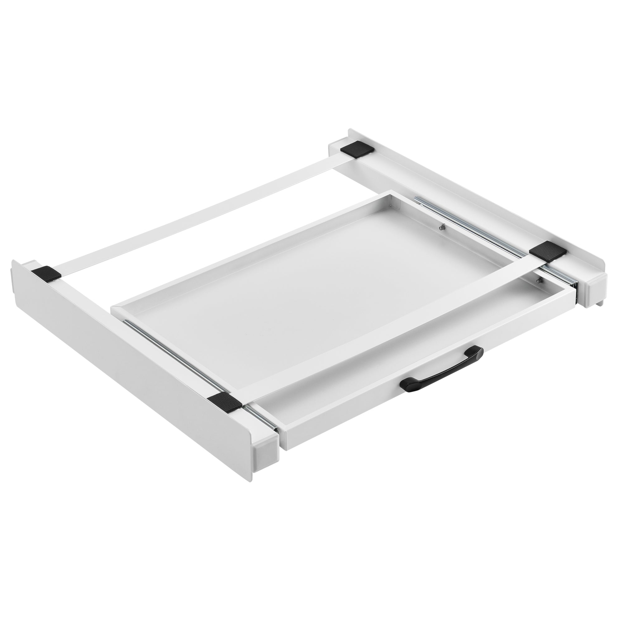 foto del prodotto kit sovrapposizione con ripiano scorrevole per lavatrice asciugatrice standard bianco 03 0006457