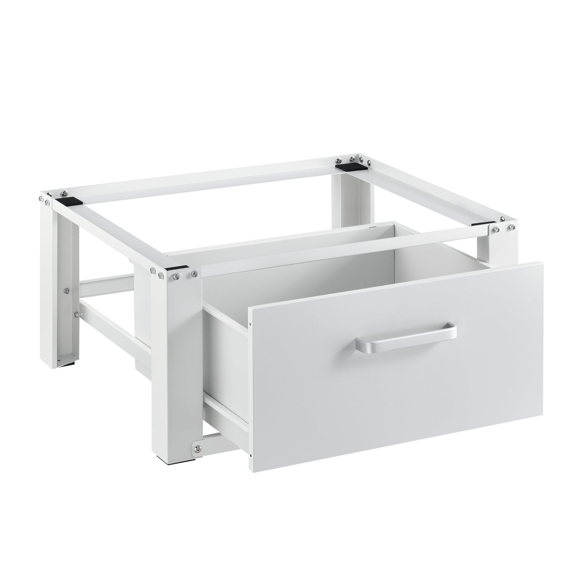 foto del prodotto kit sovrapposizione distanziale lavasciuga supporto lavatrice acciaio alluminio 63 x 54 x 31 cm bianco 03 0006458