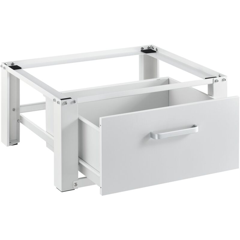 foto del prodotto kit sovrapposizione distanziale lavasciuga supporto lavatrice acciaio alluminio 63 x 54 x 31 cm bianco 030006458