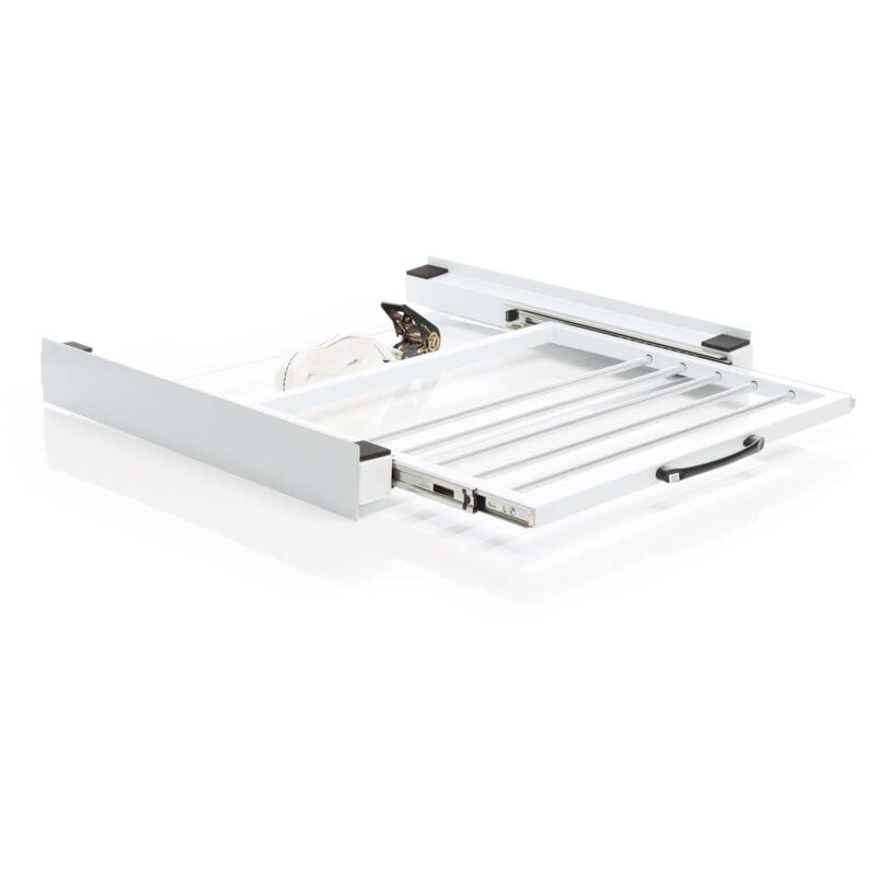 foto del prodotto kit sovrapposizione lavatrice asciugatrice max 150 kg con ripiano a barre estraibile wiltec