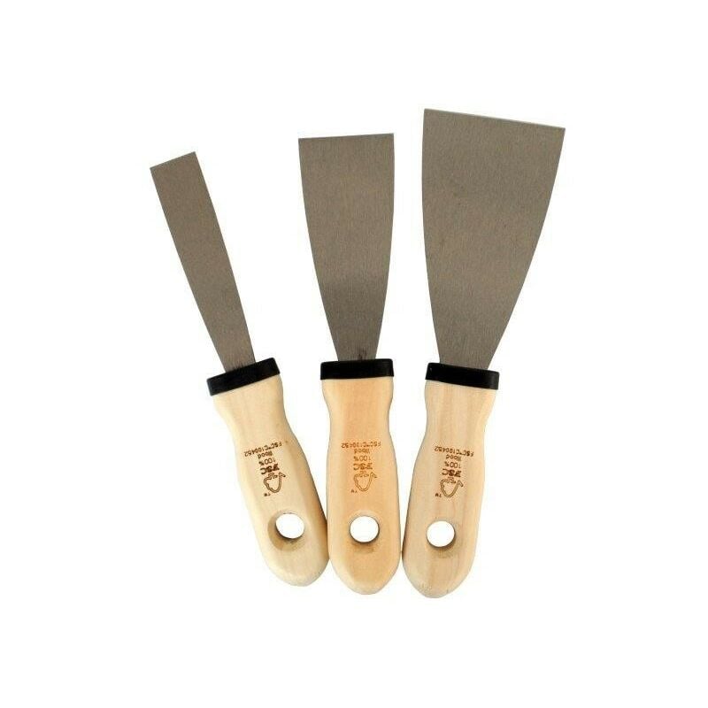foto del prodotto kit spatole stucco manico legno 20 40 60