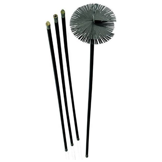 foto del prodotto kit spazzacamino 6 canne da cm. 140 diametro mm.300