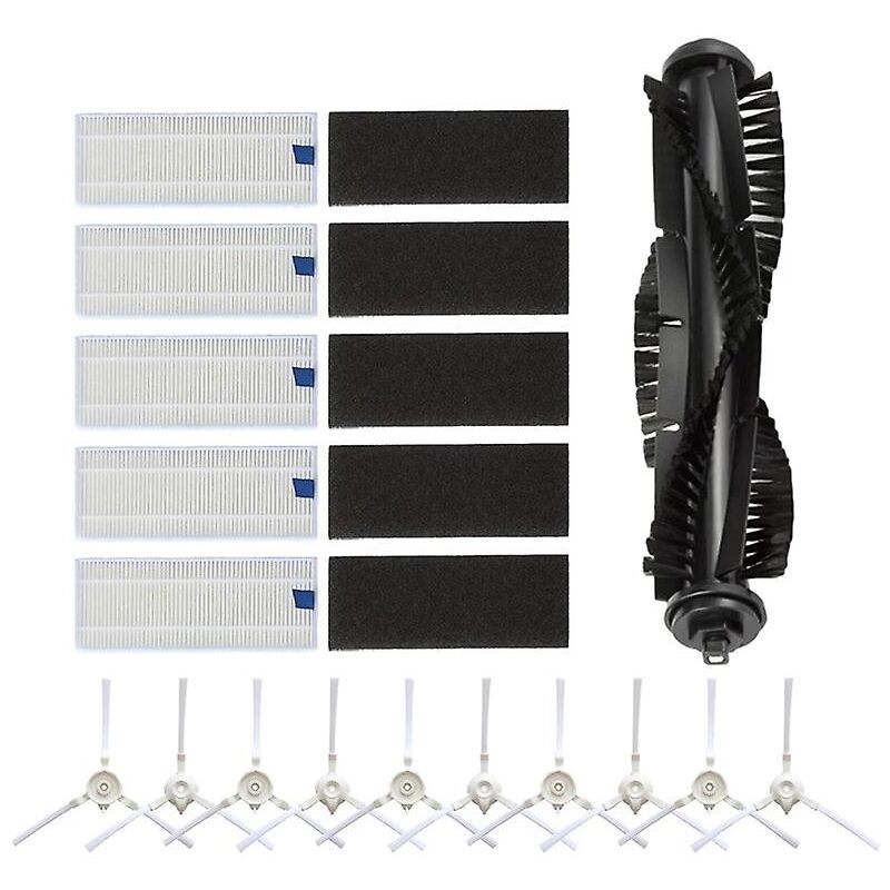 foto del prodotto kit spazzola laterale mian da 16 pezzi set con filtro spugna per aspirapolvere robot 360 s6