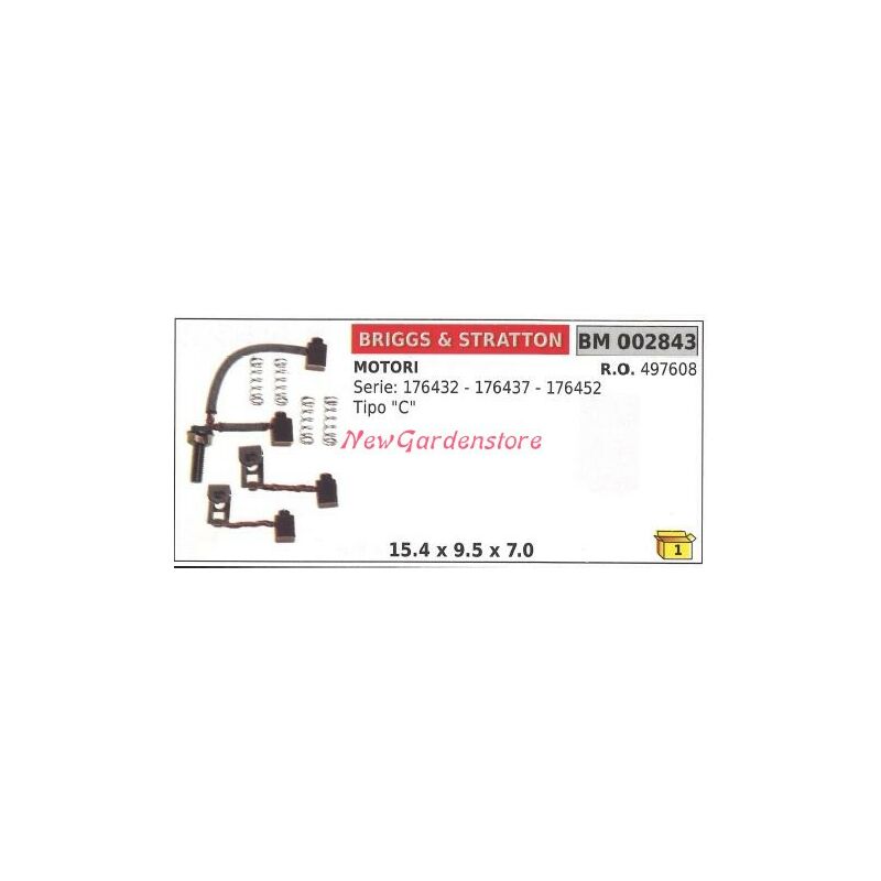 foto del prodotto kit spazzole motore elettrico briggs stratton per serie 176432 tipo c 002843