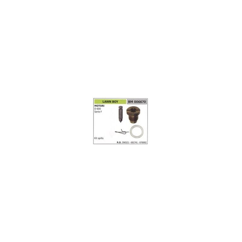 foto del prodotto kit spillo carburatore lawn boy d600 serie f tagliaerba rasaerba 396521 - 681741
