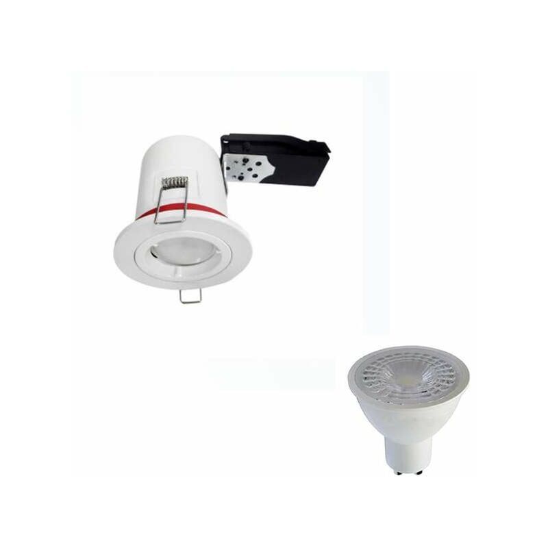 foto del prodotto kit spot led rt2012 bbc bianco ip20 gu10 7w eq. 50w bianco hot 2700k