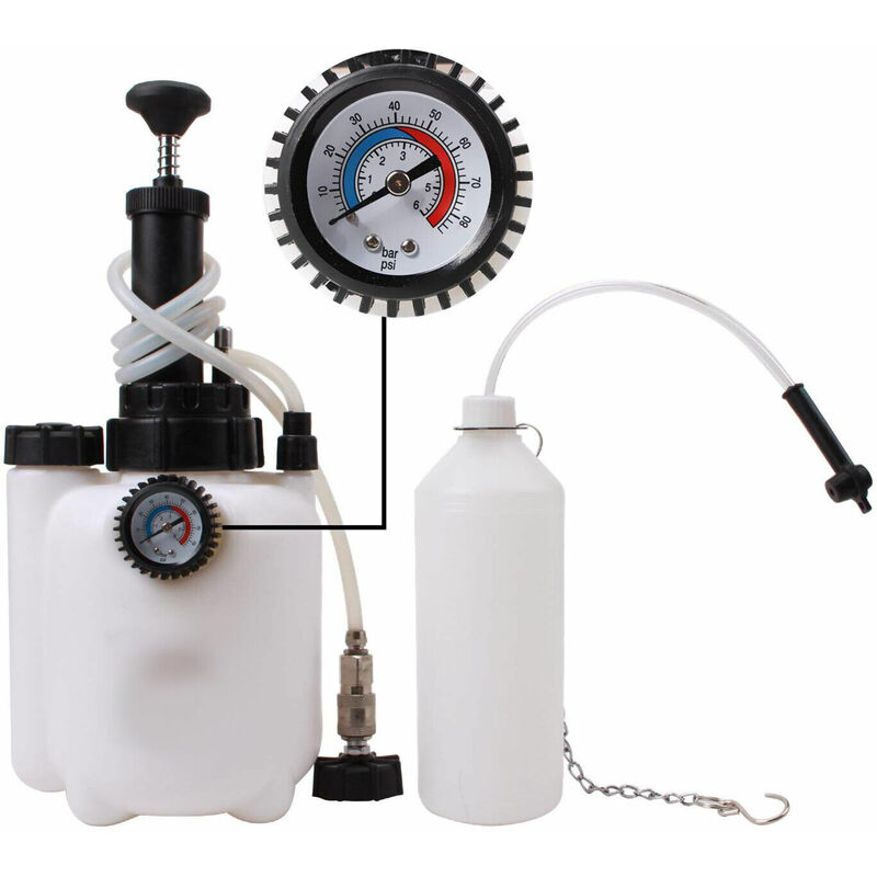 foto del prodotto kit spurgo freni pompa frizione per auto moto veicoli 3 litri 2 bar 30 psi