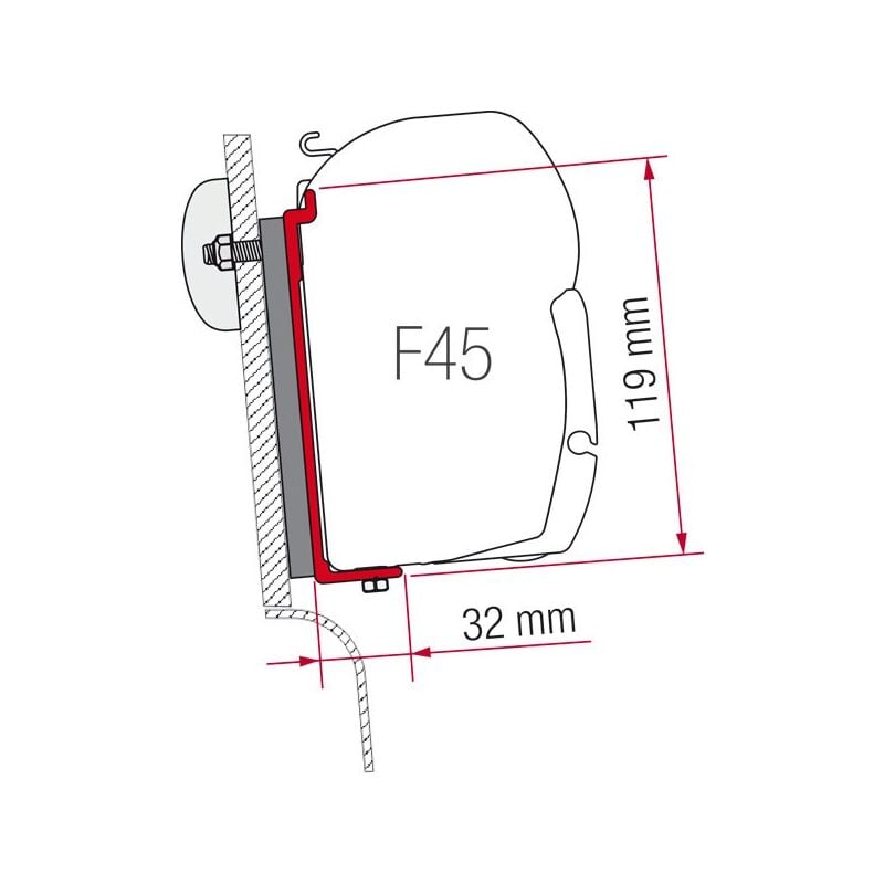 foto del prodotto kit staffe high roof adapter westfalia