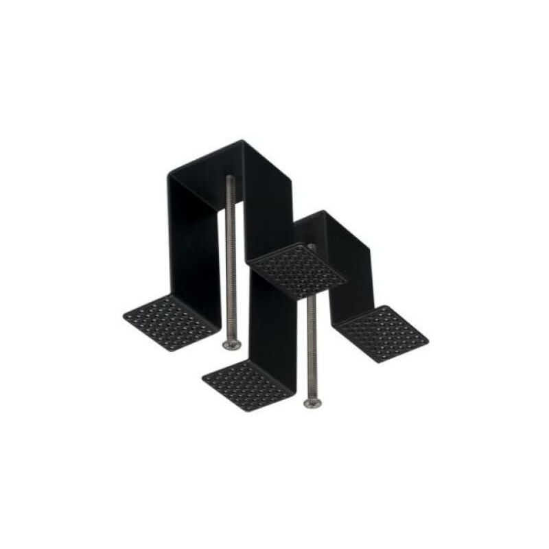foto del prodotto kit staffe incasso logica klik klak mini 2 pezzi nero - 41763