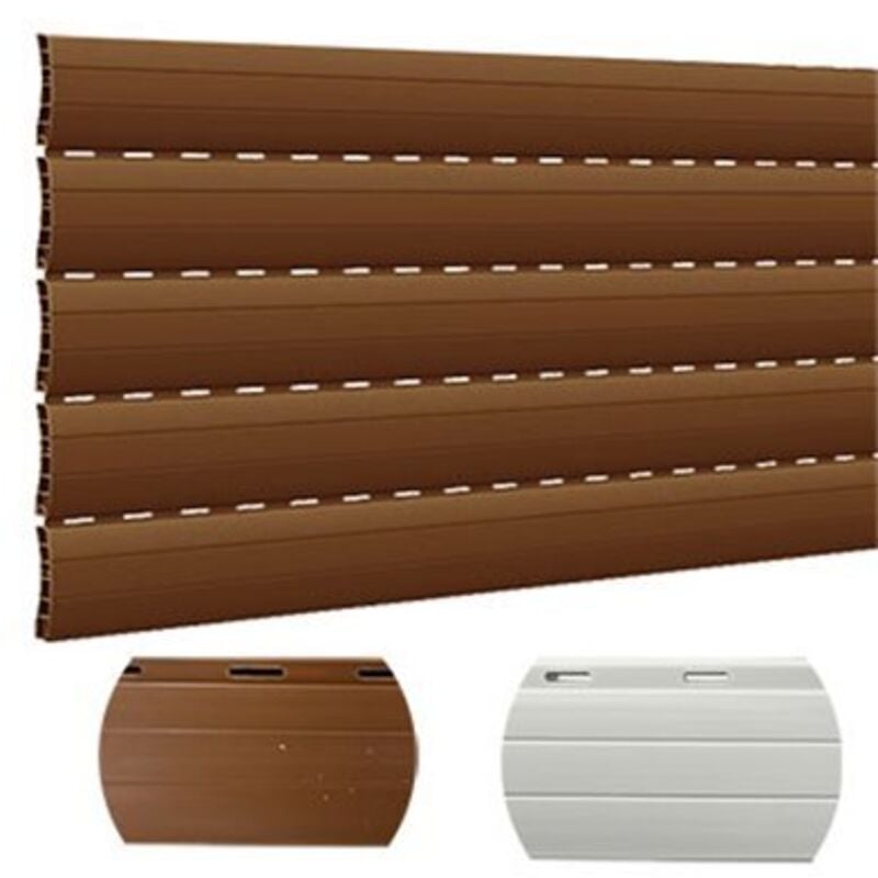 foto del prodotto kit stecche aggiuntive per tapparella in pvc torino cm 173x27,5h, conf. 5 pezzi - col. bianco