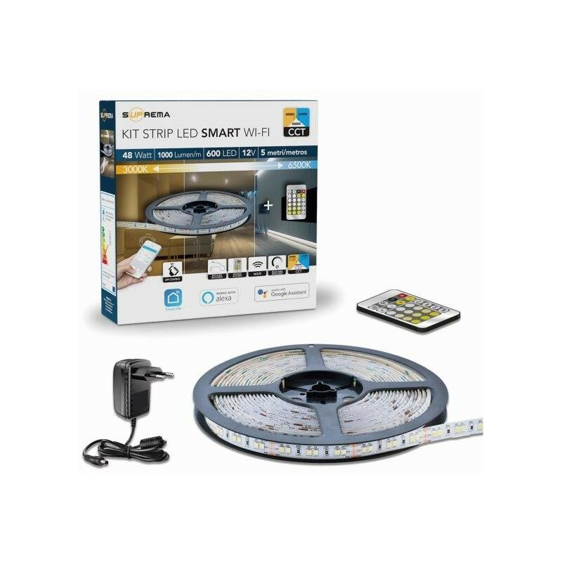 foto del prodotto kit striscia a led wi fi 5mt