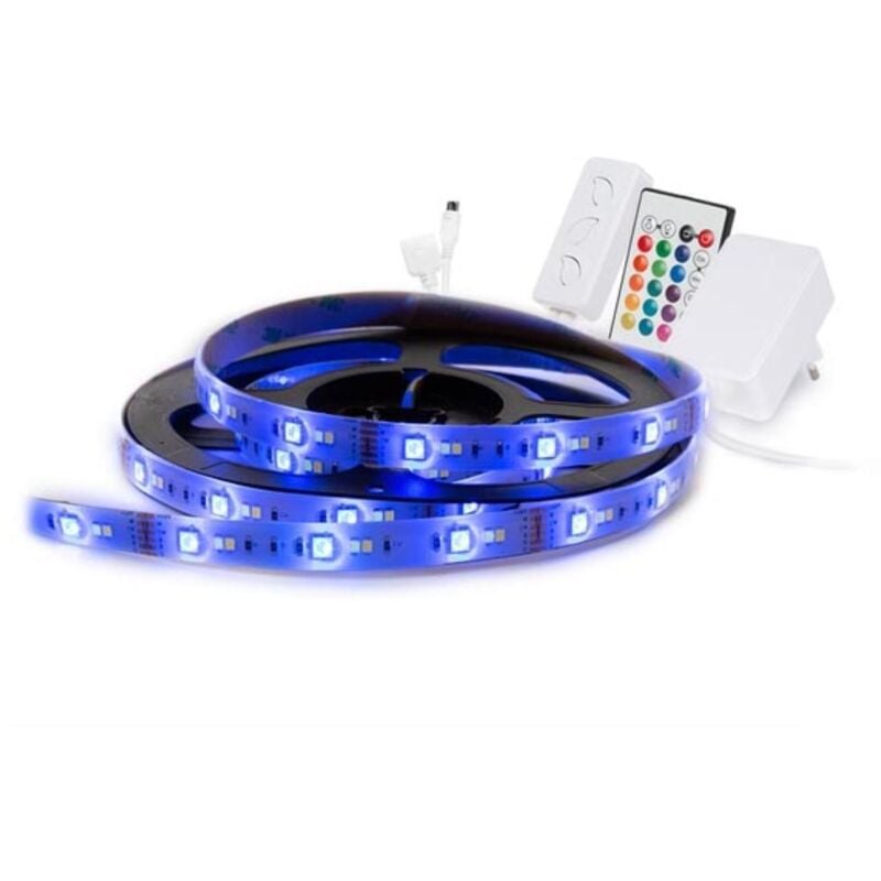 foto del prodotto kit striscia led smart wifi rgb, bianco freddo e bianco caldo 5 m 12 vdc