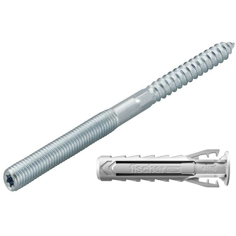 foto del prodotto kit sts m8x90 4 viti 4 tasselli e 4 dadi per muratura e legno fischer 00567615