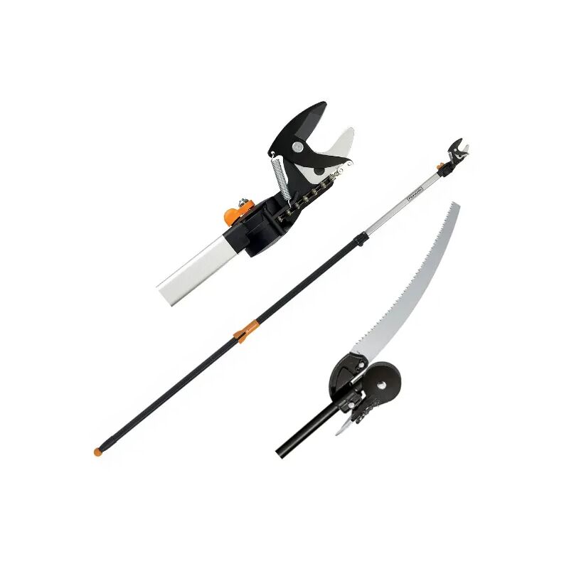foto del prodotto kit svettatoio troncarami telescopico pota fiskars up86 seghetto h max 6 metri