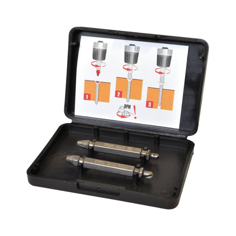 foto del prodotto kit svitatore universale euro marketing 90 in acciaio 2pz - ig99m