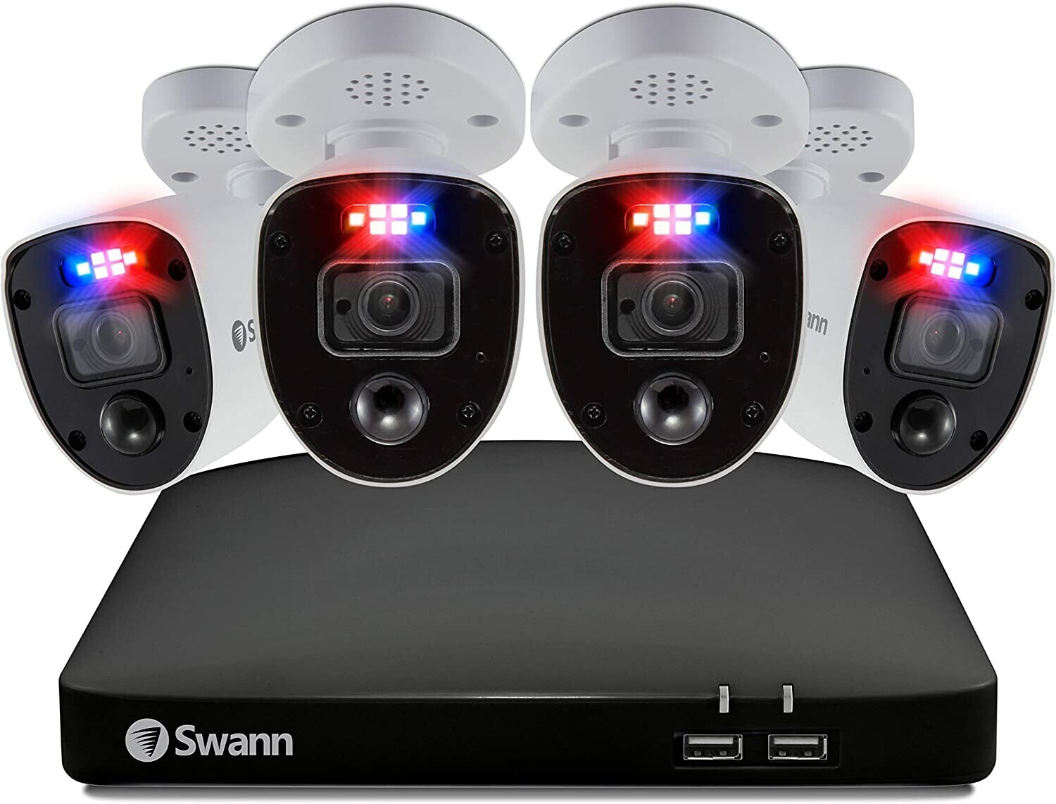 foto del prodotto kit swann nvr 2tb 8 canali 4 cam 4k kit 4 telecamere di sicurezza